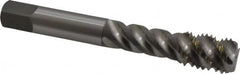 OSG - 7/16-14 UNC, 4 Flute, 50° Helix, Bottoming Chamfer, Bright Finish, High Speed Steel Spiral Flute STI Tap - Right Hand Flute, 3-5/32" OAL, 0.429" Shank Diam, 1-7/16" Thread Length - Exact Industrial Supply