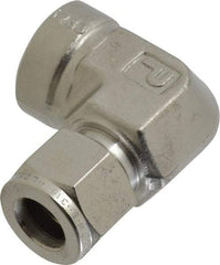 Parker - 1/2" OD, Stainless Steel Female Elbow - -425 to 1,200°F, 1-1/16" Hex, Comp x FNPT Ends - Benchmark Tooling