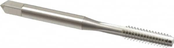 OSG - #10-24 UNC 2B/3B 4 Flute Bright Finish High Speed Steel Straight Flute Standard Hand Tap - Bottoming, Left Hand Thread, 2-3/8" OAL, 7/8" Thread Length, H3 Limit, Oversize - Benchmark Tooling