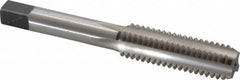 OSG - 7/16-14 UNC 4 Flute Oxide Finish High Speed Steel Straight Flute Standard Hand Tap - Bottoming, Left Hand Thread, 3-5/32" OAL, H3 Limit - Exact Industrial Supply