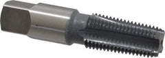 OSG - 1/4-18 NPT Thread, 4 Flute Standard Pipe Tap - 2-7/16" OAL, 1-1/16" Thread Length, 9/16" Shank Diam, elektraLUBE Finish, High Speed Steel - Exact Industrial Supply