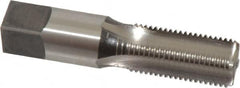 Reiff & Nestor - 1/4-19" BSPP, 4 Flutes, Bottoming Chamfer, Bright Finish, High Speed Steel British Standard Pipe Tap - 0.5625" Shank Diam, 0.421" Square Size, 1-1/16" Thread Length, 2-7/16" Overall Length, Series 122P - Exact Industrial Supply