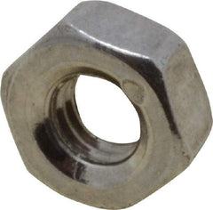 Value Collection - M3x0.50 Metric Coarse Stainless Steel Right Hand Hex Nut - 5.5mm Across Flats, 2.4mm High, Uncoated - Benchmark Tooling