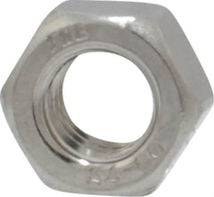 Value Collection - M5x0.80 Metric Coarse Stainless Steel Right Hand Hex Nut - 8mm Across Flats, 4mm High, Uncoated - Benchmark Tooling