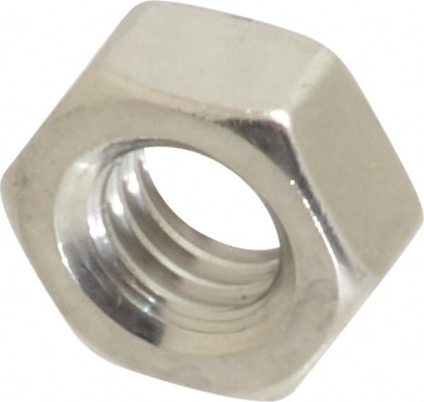 Value Collection - M6x1.00 Metric Coarse Stainless Steel Right Hand Hex Nut - 10mm Across Flats, 5mm High, Uncoated - Benchmark Tooling