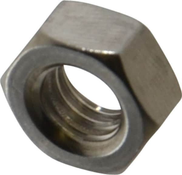 Value Collection - M8x1.25 Metric Coarse Stainless Steel Right Hand Hex Nut - 13mm Across Flats, 6.5mm High, Uncoated - Benchmark Tooling