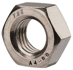 Value Collection - M14x2.00 Metric Coarse Stainless Steel Right Hand Hex Nut - 22mm Across Flats, 11mm High, Uncoated - Benchmark Tooling