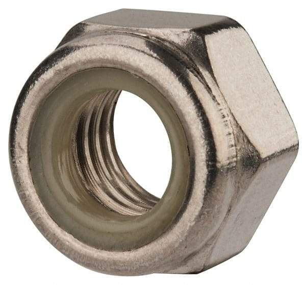 Value Collection - M14x2.00 Metric Coarse 316 & Austenitic Grade A4 Hex Lock Nut with Nylon Insert - 14mm High, Uncoated - Benchmark Tooling