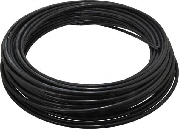 Parker - 11/64" ID x 1/4" OD, 0.04" Wall Thickness, 100' Long, Nylon Tube - Black, 310 Max psi, -65 to 200°F - Benchmark Tooling