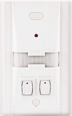 Hubbell Wiring Device-Kellems - 1,000 Square Ft. Coverage, Infrared Motion Sensor Wall Switch - 600 at 120 V Incandescent, 1,000 at 120 V and 1,800 at 277 V Fluorescent, 120 to 277 VAC, White - Benchmark Tooling