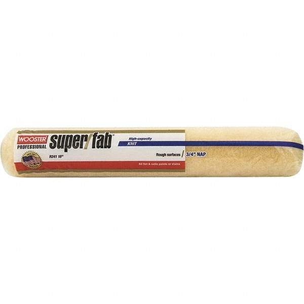 Wooster Brush - 3/4" Nap, 18" Wide Paint Roller - Semi-Rough to Rough Texture, Synthetic Knit - Benchmark Tooling