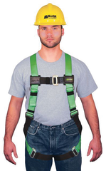 Miller HP Series Non-Stretch Harness w/Friction Buckle Shoulder Straps; Mating Buckle Leg Straps & Mating Buckle Chest Strap - Benchmark Tooling