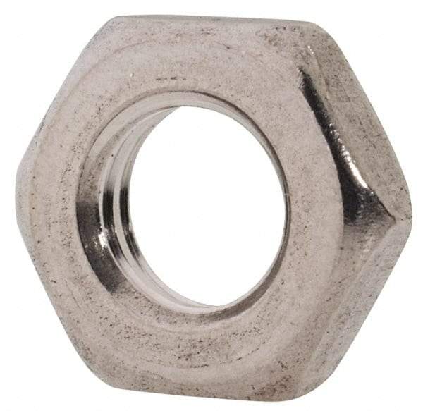 Value Collection - M6x1.00 Metric Coarse Stainless Steel Right Hand Hex Jam Nut - 10mm Across Flats, 3.2mm High, Uncoated - Benchmark Tooling