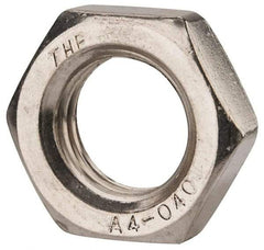 Value Collection - M24x3.00 Metric Coarse Stainless Steel Right Hand Hex Jam Nut - 36mm Across Flats, 12mm High, Uncoated - Benchmark Tooling