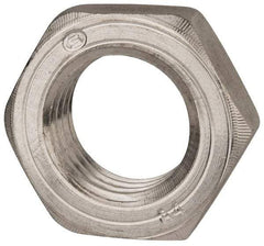 Value Collection - M36x4.00 Metric Coarse Stainless Steel Right Hand Hex Jam Nut - 55mm Across Flats, 18mm High, Uncoated - Benchmark Tooling