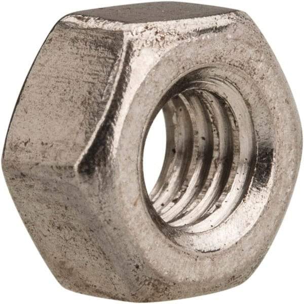 Value Collection - M4x0.70 Metric Coarse Stainless Steel Right Hand Heavy Hex Nut - 7mm Across Flats, 4mm High, Uncoated - Benchmark Tooling