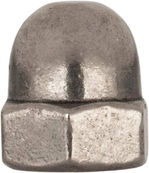 Value Collection - M8x1.25 Metric Coarse, 13mm Width Across Flats, Uncoated, Stainless Steel Acorn Nut - 15mm Overall Height, Austenitic A4, DIN 1587 - Benchmark Tooling