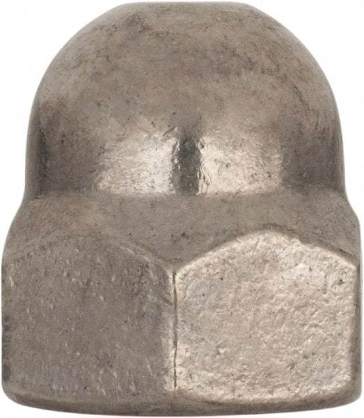 Value Collection - M20x2.5 Metric Coarse, 30mm Width Across Flats, Uncoated, Stainless Steel Acorn Nut - 34mm Overall Height, Austenitic A4, DIN 1587 - Benchmark Tooling