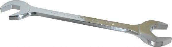 Proto - 1-1/2" Standard Open End Wrench - 14-1/2" OAL, Double End, Chrome Finish, 15° & 60° Head Angle - Benchmark Tooling