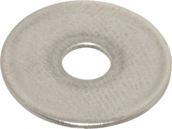 Value Collection - M4 Screw, Grade 18-8 Stainless Steel Fender Flat Washer - 4.3mm ID x 16mm OD, Plain Finish - Benchmark Tooling