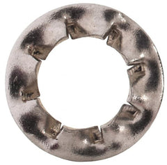 Value Collection - M4 Screw, 4.3mm ID, Stainless Steel Internal Tooth Lock Washer - 8mm OD, Uncoated, Grade 18-8 & Austenitic A2 - Benchmark Tooling