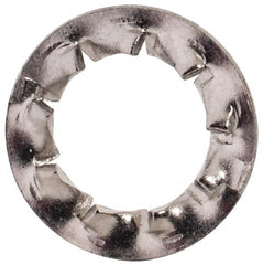 Value Collection - M6 Screw, 6.4mm ID, Stainless Steel Internal Tooth Lock Washer - 11mm OD, Uncoated, Grade 18-8 & Austenitic A2 - Benchmark Tooling