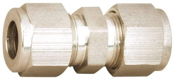 Parker - 5/8" OD, Stainless Steel Union - -425 to 1,200°F, 15/16" Hex, Comp x Comp Ends - Benchmark Tooling
