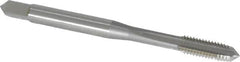 OSG - M5x0.80 Metric Coarse 6H 4 Flute Bright Finish High Speed Steel Straight Flute Standard Hand Tap - Plug, Right Hand Thread, 2-3/8" OAL, 7/8" Thread Length, D4 Limit, Oversize - Exact Industrial Supply