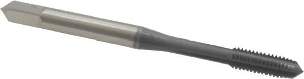 OSG - M4x0.70 Metric Coarse 6H 4 Flute elektraLUBE Finish High Speed Steel Straight Flute Standard Hand Tap - Plug, Right Hand Thread, 2-1/8" OAL, 3/4" Thread Length, D4 Limit - Exact Industrial Supply