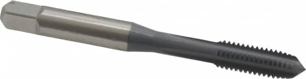 OSG - M6x1.00 Metric Coarse 6H 4 Flute elektraLUBE Finish High Speed Steel Straight Flute Standard Hand Tap - Plug, Right Hand Thread, 2-1/2" OAL, 1" Thread Length, D5 Limit - Exact Industrial Supply