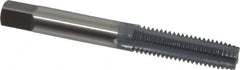 OSG - M8x1.25 Metric Coarse 6H 4 Flute elektraLUBE Finish High Speed Steel Straight Flute Standard Hand Tap - Plug, Right Hand Thread, 2-23/32" OAL, 1-1/8" Thread Length, D5 Limit - Exact Industrial Supply