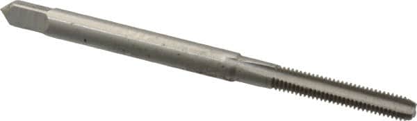 OSG - M3x0.50 Metric Coarse 6H 3 Flute Bright Finish High Speed Steel Straight Flute Standard Hand Tap - Bottoming, Right Hand Thread, 1-15/16" OAL, 5/8" Thread Length, D3 Limit, Oversize - Exact Industrial Supply