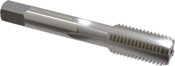 OSG - M16x2.00 Metric Coarse 6H 4 Flute Bright Finish High Speed Steel Straight Flute Standard Hand Tap - Bottoming, Right Hand Thread, 3-13/16" OAL, 1-13/16" Thread Length, D7 Limit, Oversize - Exact Industrial Supply