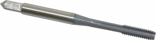 OSG - M4x0.70 Metric Coarse 6H 4 Flute elektraLUBE Finish High Speed Steel Straight Flute Standard Hand Tap - Bottoming, Right Hand Thread, 2-1/8" OAL, 3/4" Thread Length, D4 Limit - Exact Industrial Supply