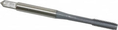 OSG - M4x0.70 Metric Coarse 6H 4 Flute elektraLUBE Finish High Speed Steel Straight Flute Standard Hand Tap - Bottoming, Right Hand Thread, 2-1/8" OAL, 3/4" Thread Length, D4 Limit - Exact Industrial Supply