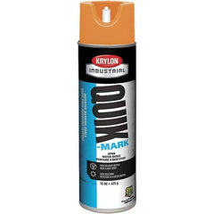 Krylon - 20 fl oz Orange Marking Paint - 664' Coverage at 1" Wide, Water-Based Formula - Benchmark Tooling