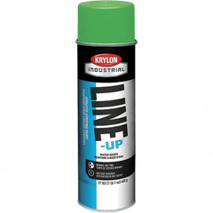 Krylon - 20 fl oz Green Field Marking Paint - 602' Coverage at 2" Wide, Water-Based Formula - Benchmark Tooling