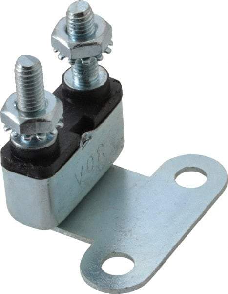 Value Collection - 30 Amp Automotive Heavy Duty Stud Terminal Circuit Breaker - Bracket Mount, 1.09" Long x 0.402" Wide 0.63" High - Benchmark Tooling