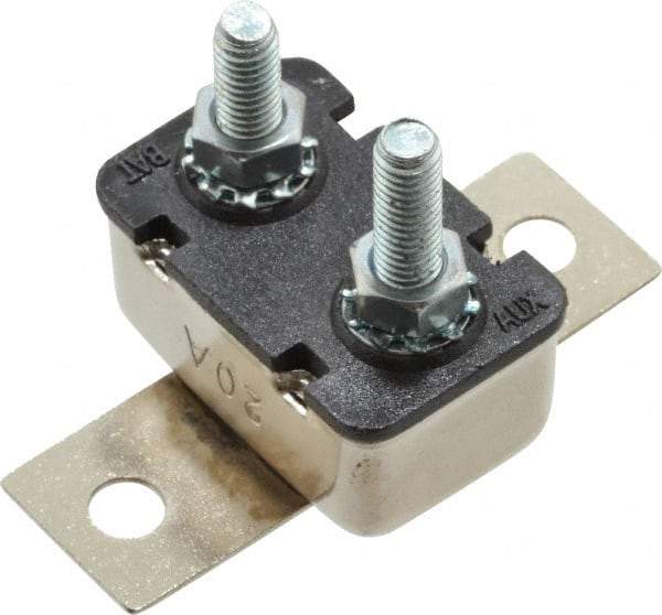 Value Collection - 20 Amp Automotive Heavy Duty Stud Terminal Circuit Breaker - Crosswise Bracket Mount, 1.259" Long x 0.838" Wide 0.652" High - Benchmark Tooling