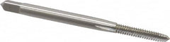 OSG - #4-40 UNC 3 Flute Bright Finish High Speed Steel Straight Flute Standard Hand Tap - Plug, Right Hand Thread, 1-7/8" OAL, 9/16" Thread Length, H1 Limit, Oversize - Exact Industrial Supply