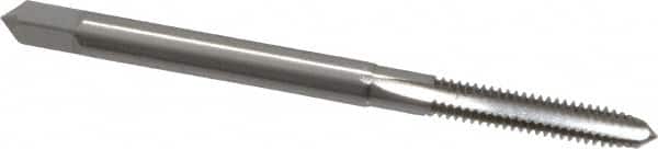 OSG - #5-40 UNC 3 Flute Bright Finish High Speed Steel Straight Flute Standard Hand Tap - Plug, Right Hand Thread, 1-15/16" OAL, 5/8" Thread Length, H1 Limit, Oversize - Exact Industrial Supply