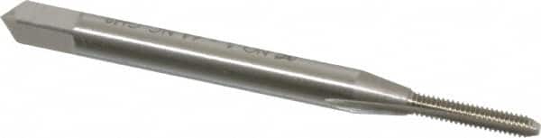 OSG - #1-64 UNC 2B 2 Flute Bright Finish High Speed Steel Straight Flute Standard Hand Tap - Bottoming, Right Hand Thread, 1-11/16" OAL, 3/8" Thread Length, H2 Limit, Oversize - Exact Industrial Supply