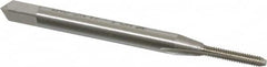 OSG - #1-64 UNC 2B 2 Flute Bright Finish High Speed Steel Straight Flute Standard Hand Tap - Bottoming, Right Hand Thread, 1-11/16" OAL, 3/8" Thread Length, H2 Limit, Oversize - Exact Industrial Supply
