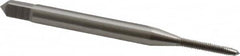 OSG - #1-72 UNF 2B 2 Flute Bright Finish High Speed Steel Straight Flute Standard Hand Tap - Plug, Right Hand Thread, 1-11/16" OAL, 3/8" Thread Length, H2 Limit, Oversize - Exact Industrial Supply