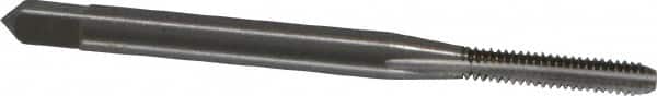 OSG - #3-48 UNC 2B 2 Flute Bright Finish High Speed Steel Straight Flute Standard Hand Tap - Bottoming, Right Hand Thread, 1-13/16" OAL, 1/2" Thread Length, H2 Limit, Oversize - Exact Industrial Supply