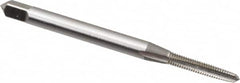 OSG - #3-56 UNF 2B 3 Flute Bright Finish High Speed Steel Straight Flute Standard Hand Tap - Taper, Right Hand Thread, 1-13/16" OAL, 1/2" Thread Length, H2 Limit, Oversize - Exact Industrial Supply