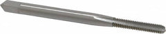 OSG - #4-48 UNF 2B 3 Flute Bright Finish High Speed Steel Straight Flute Standard Hand Tap - Bottoming, Right Hand Thread, 1-7/8" OAL, 9/16" Thread Length, H2 Limit, Oversize - Exact Industrial Supply