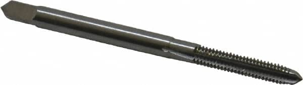 OSG - #5-44 UNF 2B 3 Flute Bright Finish High Speed Steel Straight Flute Standard Hand Tap - Plug, Right Hand Thread, 1-15/16" OAL, 5/8" Thread Length, H2 Limit, Oversize - Exact Industrial Supply