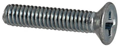 Value Collection - M2.5x0.45 Metric Coarse, 12mm OAL Phillips Drive Machine Screw - Flat Head, Grade 4.8 Steel, Zinc-Plated Finish, Without Washer - Benchmark Tooling