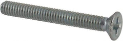 Value Collection - M2.5x0.45 Metric Coarse, 20mm OAL Phillips Drive Machine Screw - Flat Head, Grade 4.8 Steel, Zinc-Plated Finish, Without Washer - Benchmark Tooling